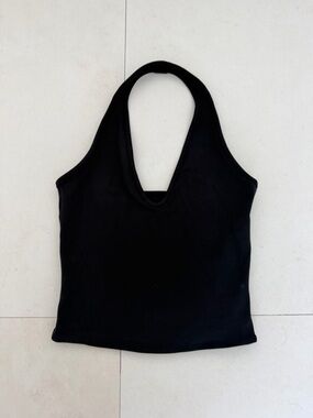 437 Black Halter Tank